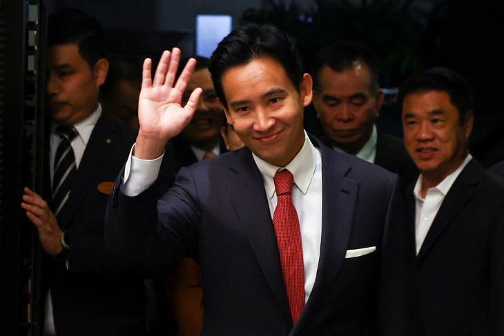 Sau cuộc bầu cử hôm 14-5, ông Pita tự tin tuyên bố mình là thủ tướng Thái Lan tiếp theo - Ảnh: REUTERS