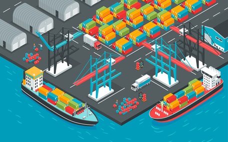 Hàng hóa qua cảng biển sụt giảm